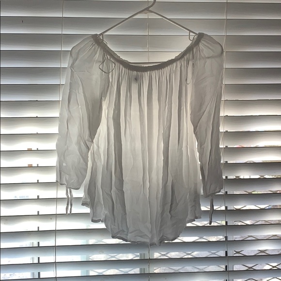 white shoulder top - Picture 1 of 2